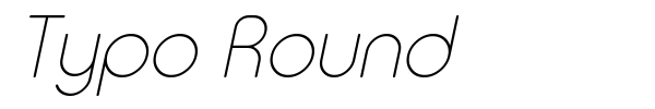 Typo Round font preview